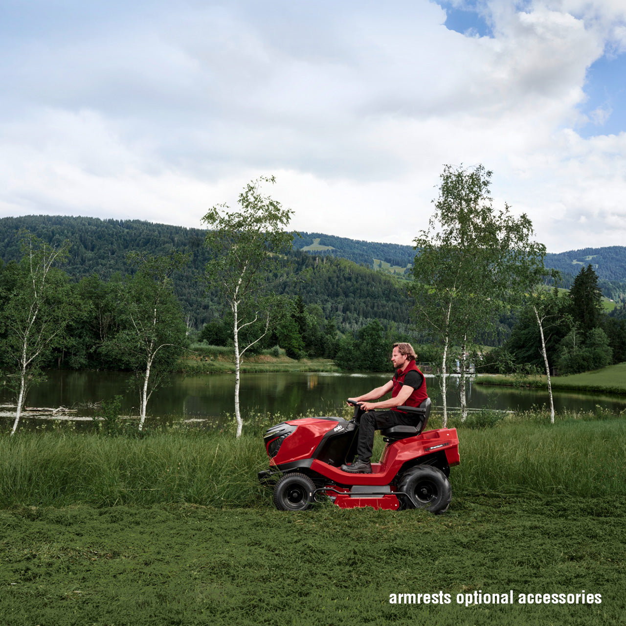 solo by AL-KO Premium T22-110.4 HDH-A V2 Petrol High Grass Mulching Lawn Tractor - Image 8
