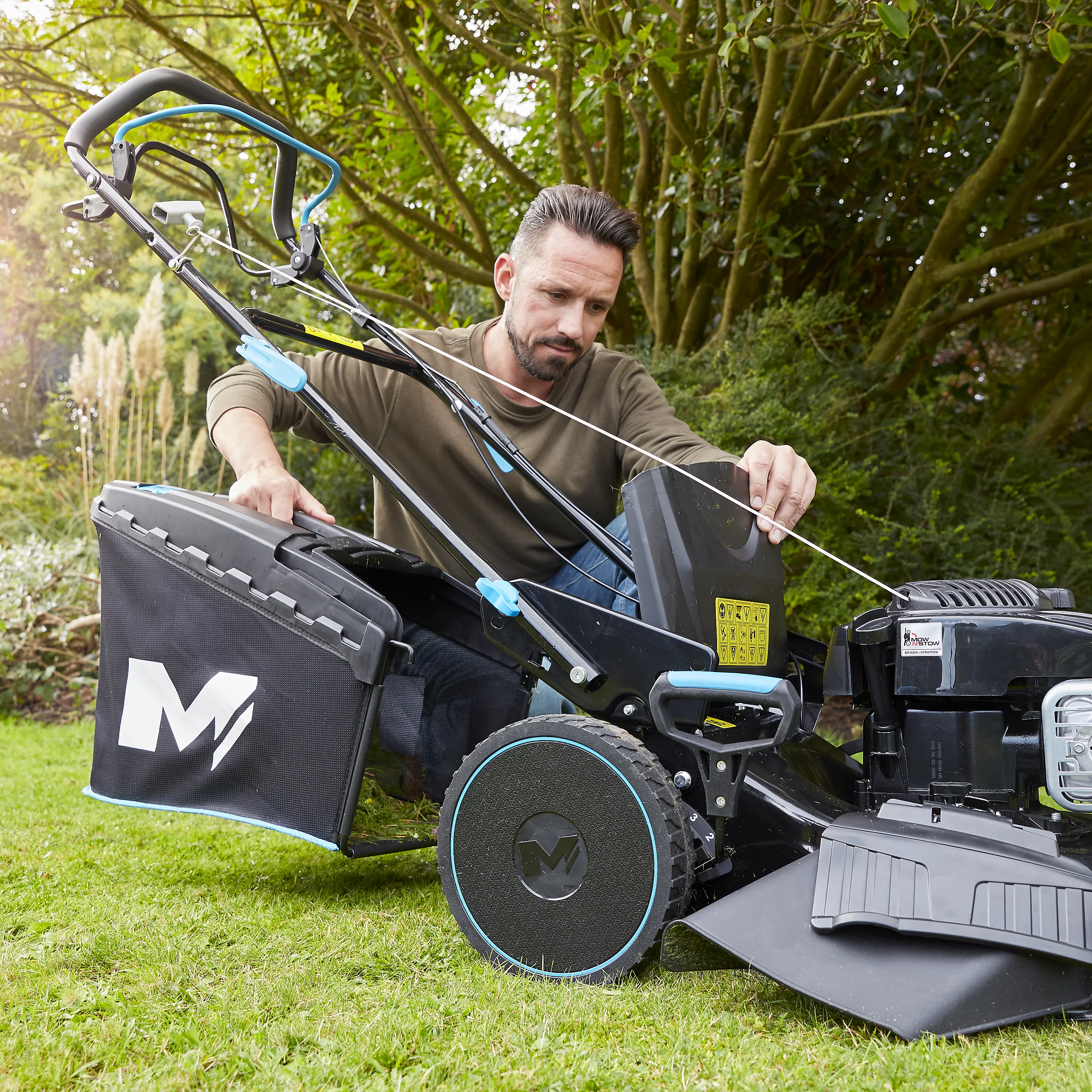 Mac Allister MLMP550SP46-M&S 140cc Petrol Rotary Lawnmower - Image 5