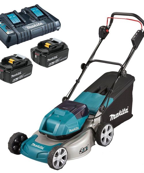 Makita DLM460Z 18v / 36v LXT Cordless Lawn Mower 2 x 6.0ah Battery + Charger